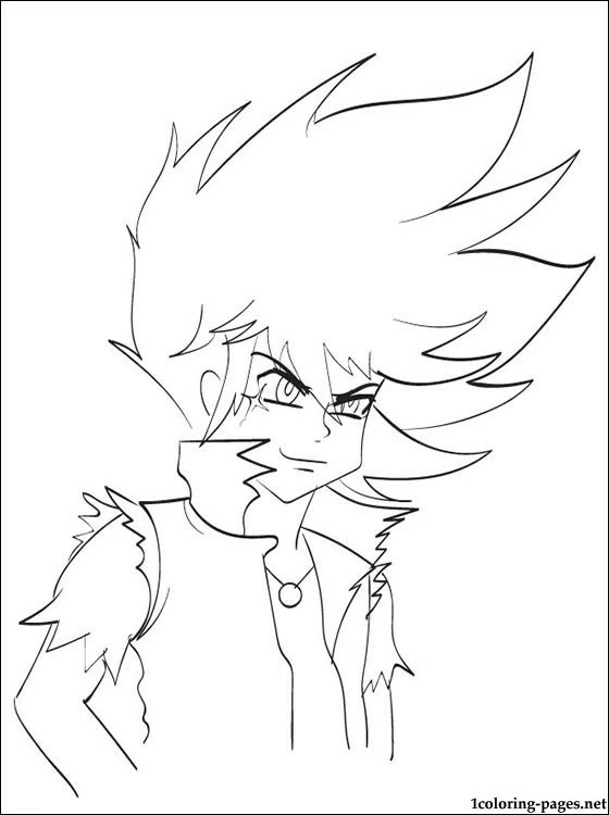 Kyoya Tategami with fierce expression coloring page Kyoya Tategami with fierce expression coloring page