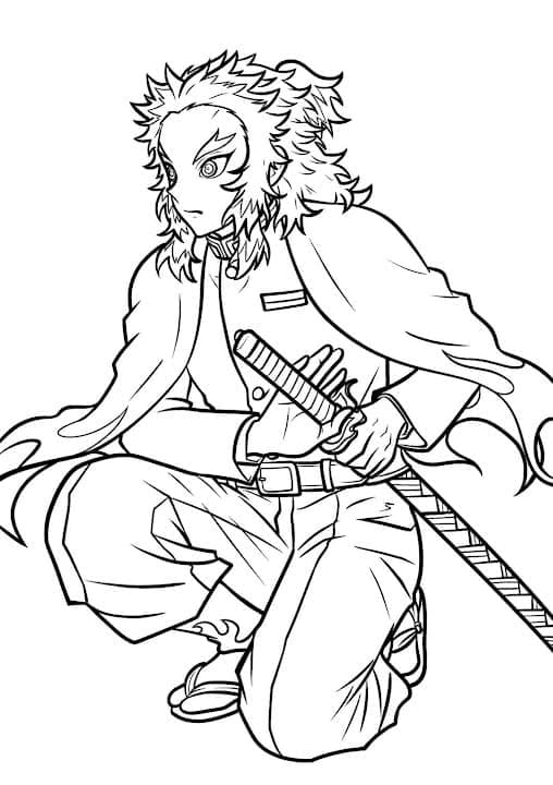 Printable Kyojuro Rengoku line art #220433 from the Anime and Manga collection to color Printable Kyojuro Rengoku line art #220433 from the Anime and Manga collection to color