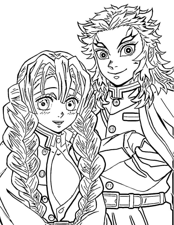 Free printable Kyojuro Rengoku coloring picture #220453 in the Anime and Manga collection
