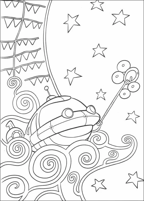 Little Einsteins rocket ship among stars and swirls coloring page Little Einsteins rocket ship among stars and swirls coloring page