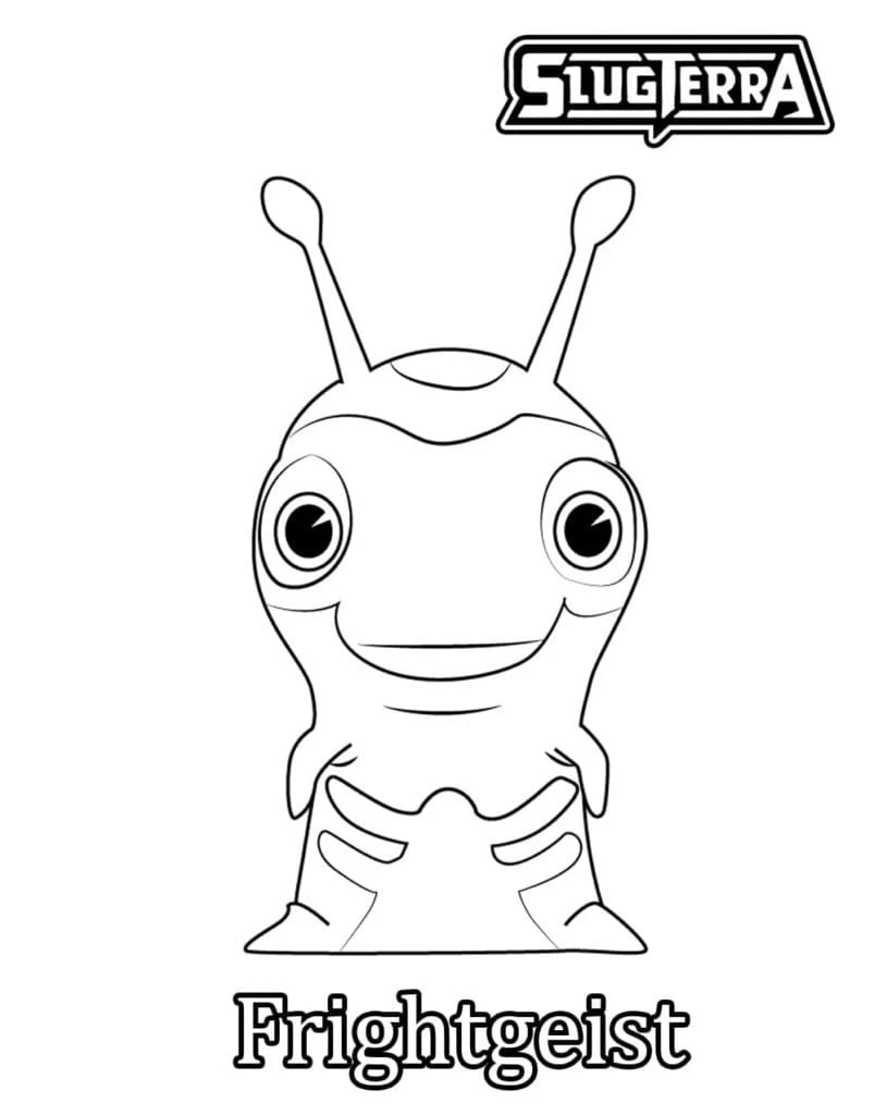 Frightgeist standing and smiling coloring page Frightgeist standing and smiling coloring page
