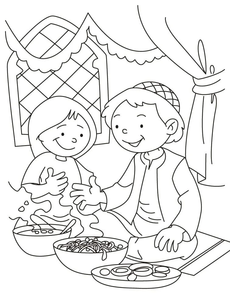 Free printable Eid al-Fitr coloring page #212953 from Holidays and Celebrations collection
