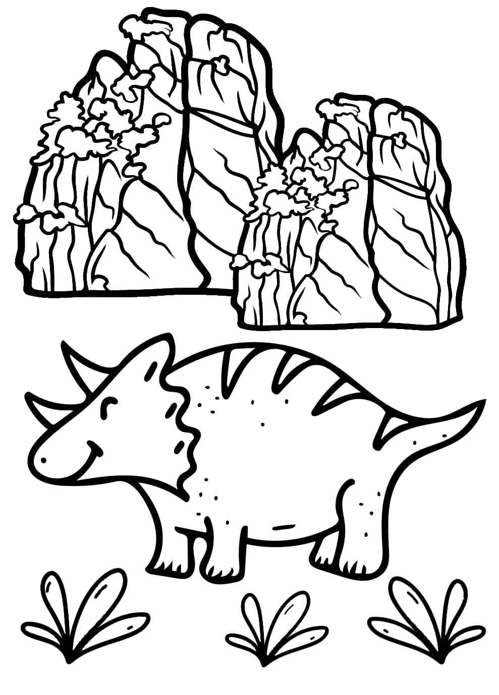 Free printable Triceratops coloring picture #211958 in the Prehistoric Animals collection Free printable Triceratops coloring picture #211958 in the Prehistoric Animals collection