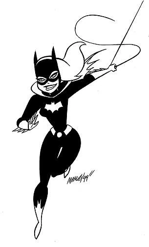 Batgirl lançant sa corde en pleine action coloring page Batgirl lançant sa corde en pleine action coloring page