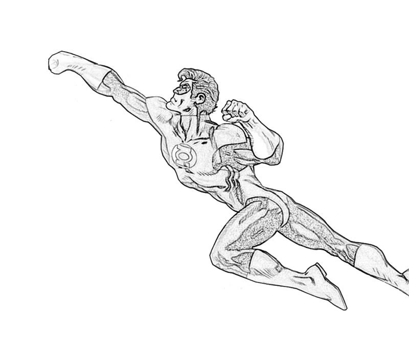 Free printable Green Lantern coloring picture #81382 in the Superheroes and Supervillains collection