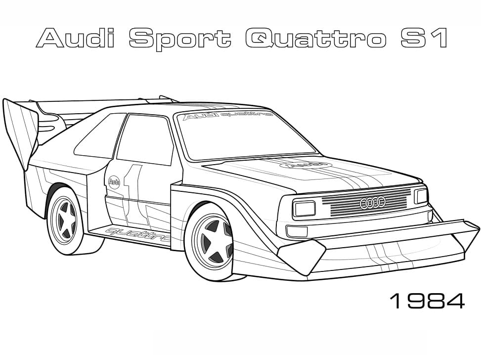 Free printable Audi coloring page #174816 from Transportation collection