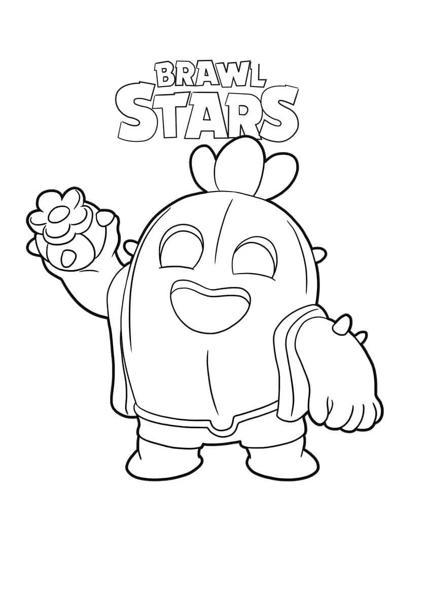 Free printable Spike Brawl Stars coloring page #221032 from Video Games collection
