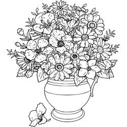 Adult Flower - Free printable coloring pages