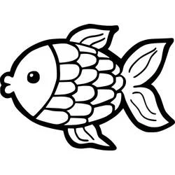 Goldfish - Free printable coloring pages