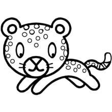 Leopard - Free printable coloring pages