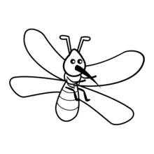 Mosquito - Free printable coloring pages