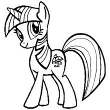 Pony - Free printable coloring pages