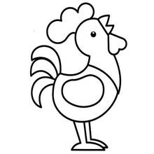 Rooster - Free printable coloring pages