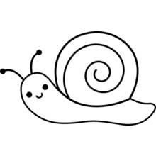 Snail - Free printable coloring pages