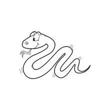 Snake - Free printable coloring pages