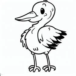 Stork - Free printable coloring pages