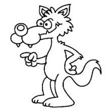 Wolf - Free printable coloring pages