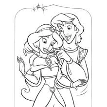 Aladdin - Free printable coloring pages