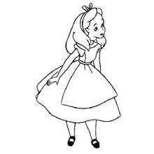 Alice in Wonderland - Free printable coloring pages