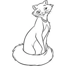 Duchess sitting elegantly coloring page