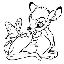Bambi - Free printable coloring pages