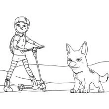 Bolt - Free printable coloring pages