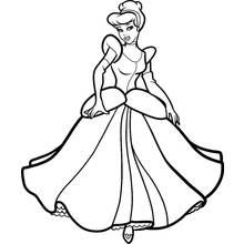 Cinderella - Free printable coloring pages