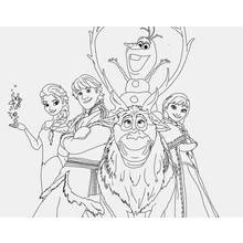 Frozen - Free printable coloring pages