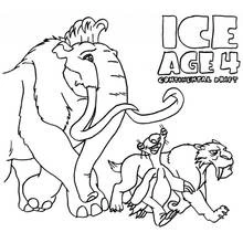 Ice Age - Free printable coloring pages