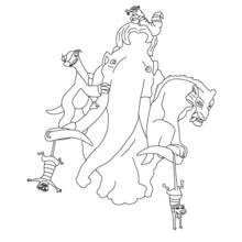 Ice Age characters stacked together coloring page