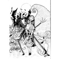 Jack Skellington - Free printable coloring pages