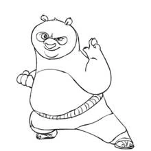 Kung Fu Panda - Free printable coloring pages
