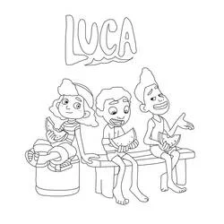 Luca - Free printable coloring pages
