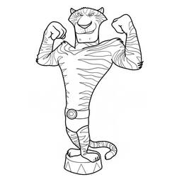 Madagascar (Animated) - Free printable coloring pages