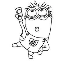 Minions - Free printable coloring pages