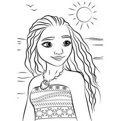 Moana - Free printable coloring pages