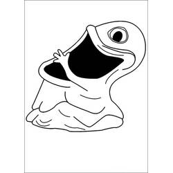 Bob with a wide open mouth coloring page