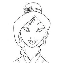 Mulan - Free printable coloring pages