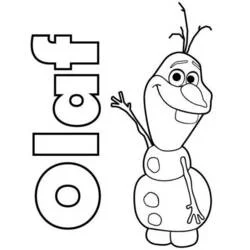 Olaf - Free printable coloring pages