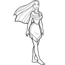 Pocahontas - Free printable coloring pages