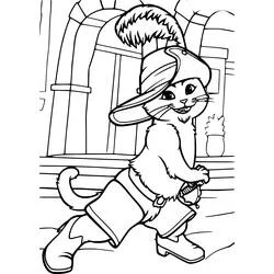 Puss in Boots - Free printable coloring pages