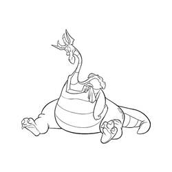 Devon and Cornwall the two-headed dragon coloring page