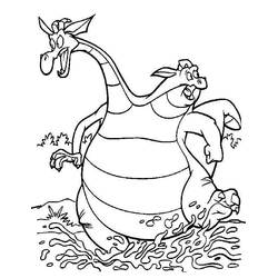 Devon and Cornwall walking in the water coloring page