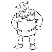 Shrek - Free printable coloring pages