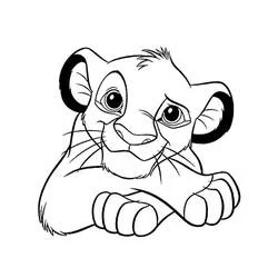 Simba - Free printable coloring pages