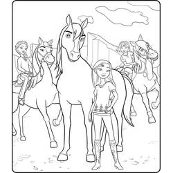 Spirit (Animation Movies) line art #195420 to print and color for free