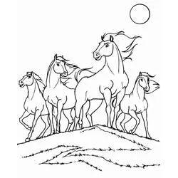 Spirit (Animation Movies) line art #195421 to print and color for free