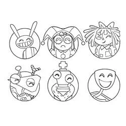 The Amazing Digital Circus - Free printable coloring pages