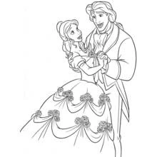 The Beauty and the Beast - Free printable coloring pages
