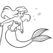 The Little Mermaid - Free printable coloring pages